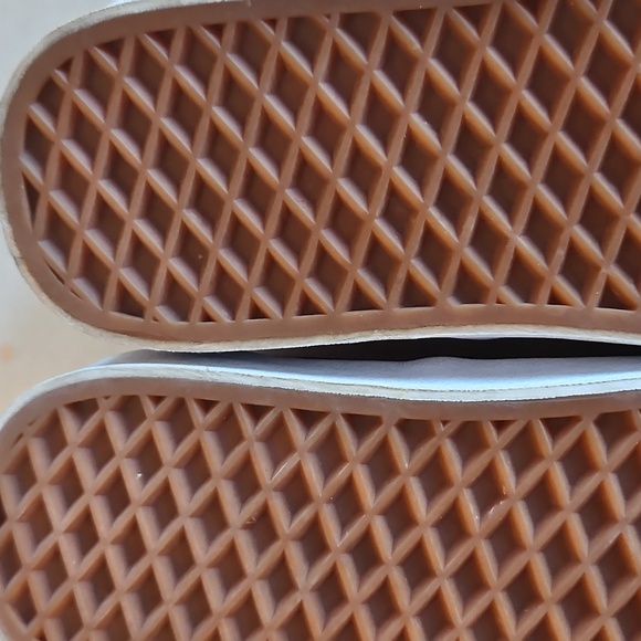 Vans Maroon Checkered Slip Ons - Picture 12 of 14